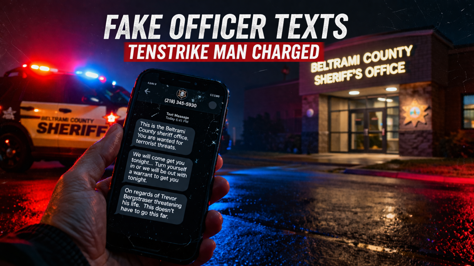 Tenstrike Man Charged After Fake Officer Texts