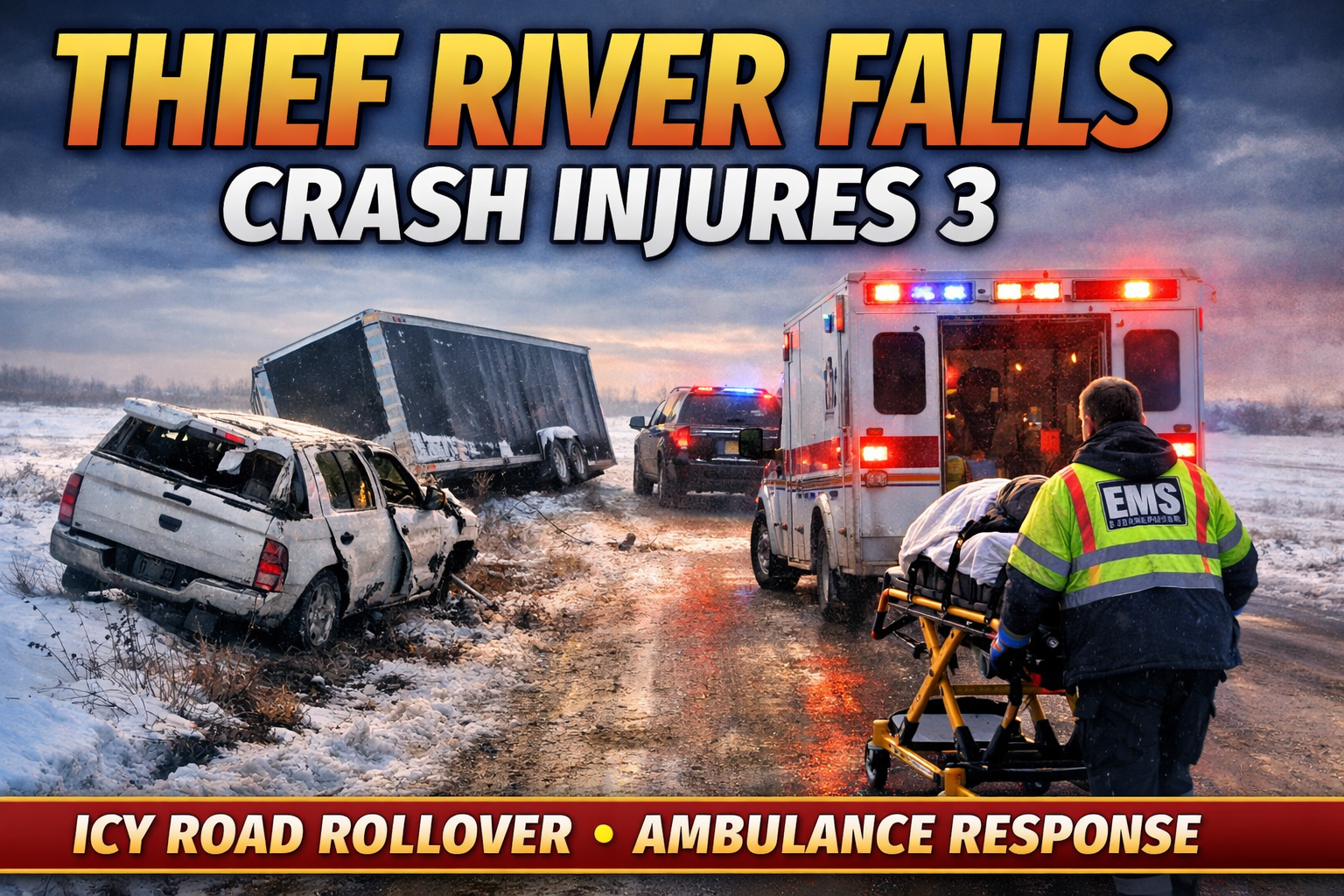 Thief River Falls Area Crash Sends 3 to Hospital