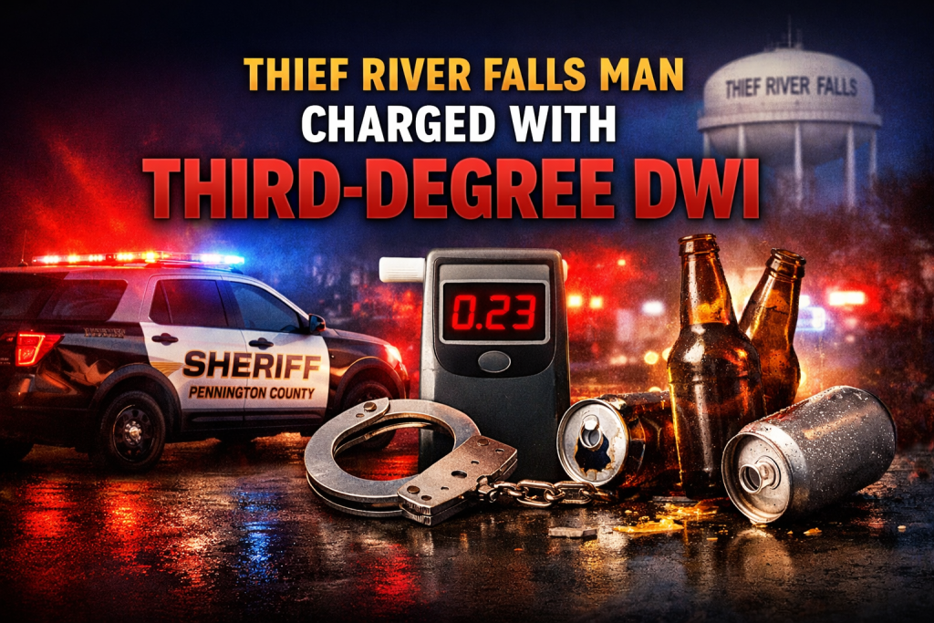 Thief River Falls Man Charged With Third-Degree DWI