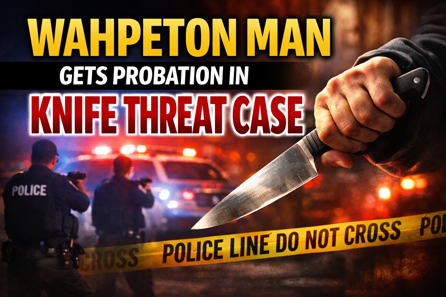 Wahpeton Man Gets Probation in Knife Threat Case