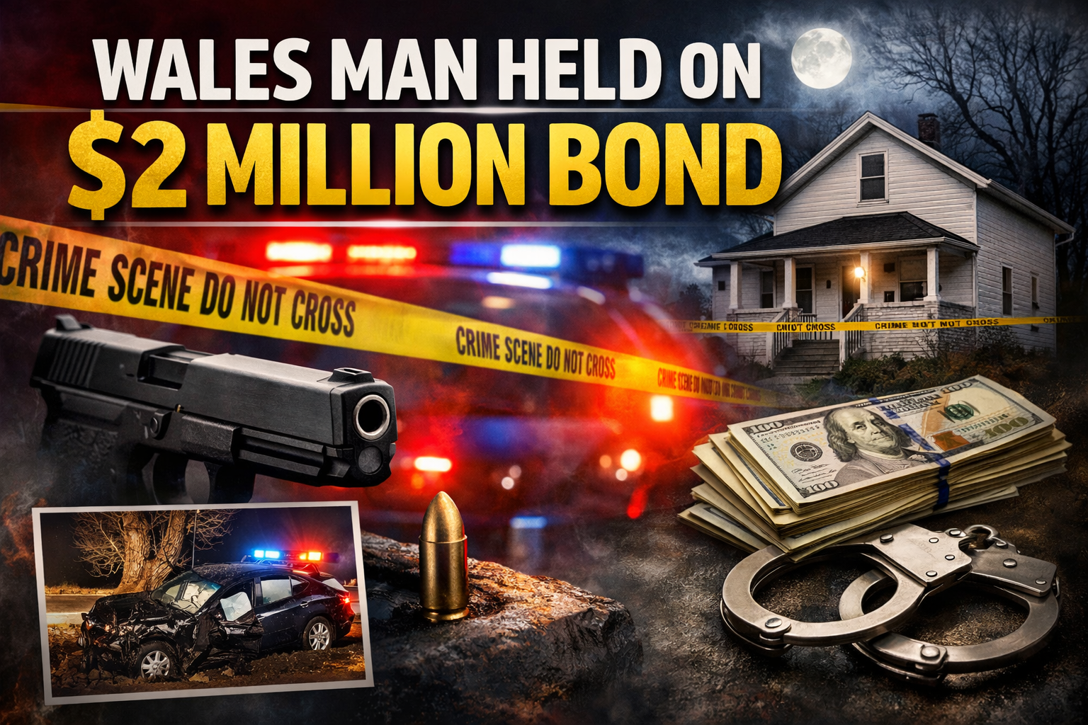 Wales Man Held on $2M Bond in Murder Case