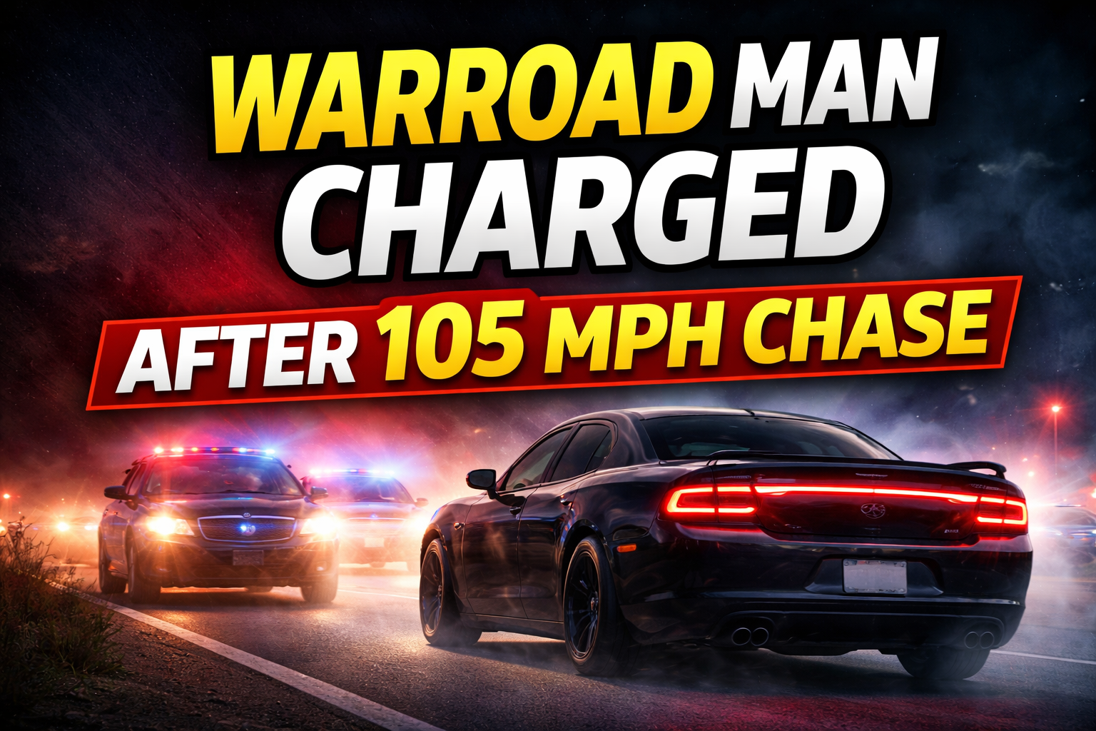 Warroad Man Charged After 105 MPH Police Chase