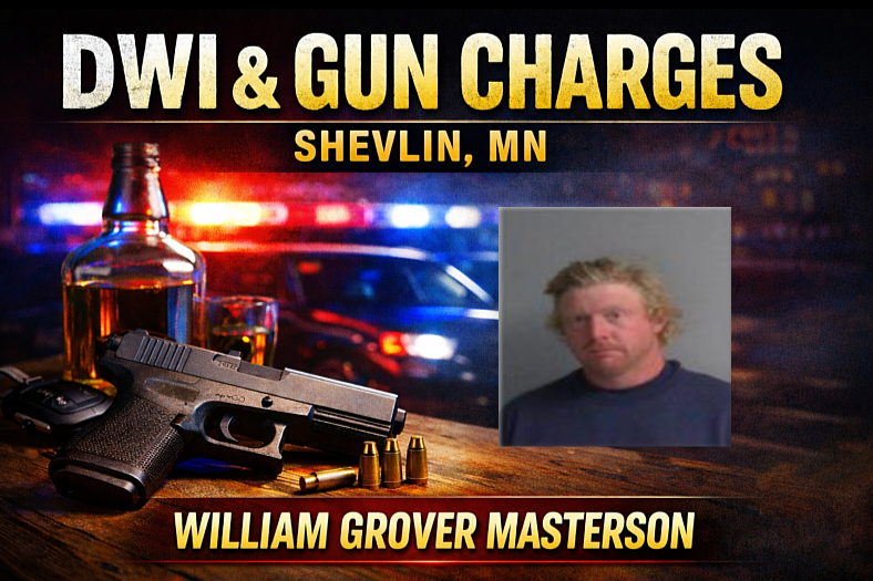 Shevlin Man Charged in DWI, Gun Case