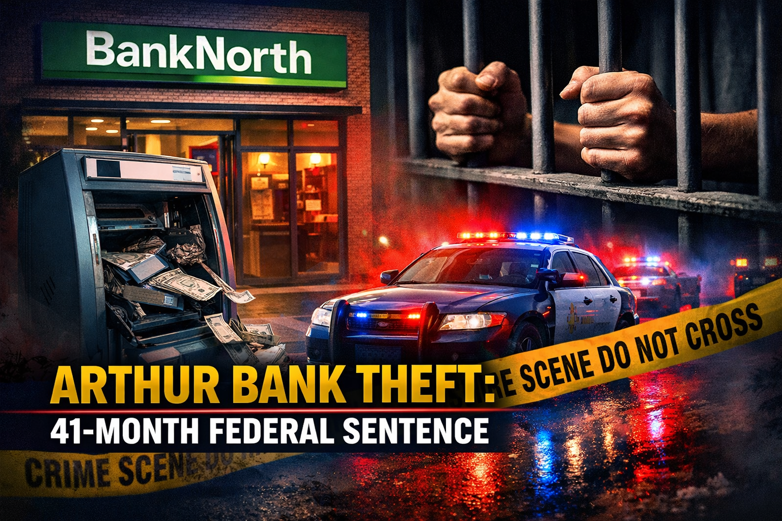 Arthur Bank Theft Ends in 41-Month Sentence
