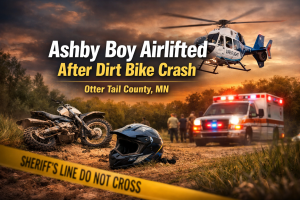 Ashby Boy Airlifted After Dirt Bike Crash
