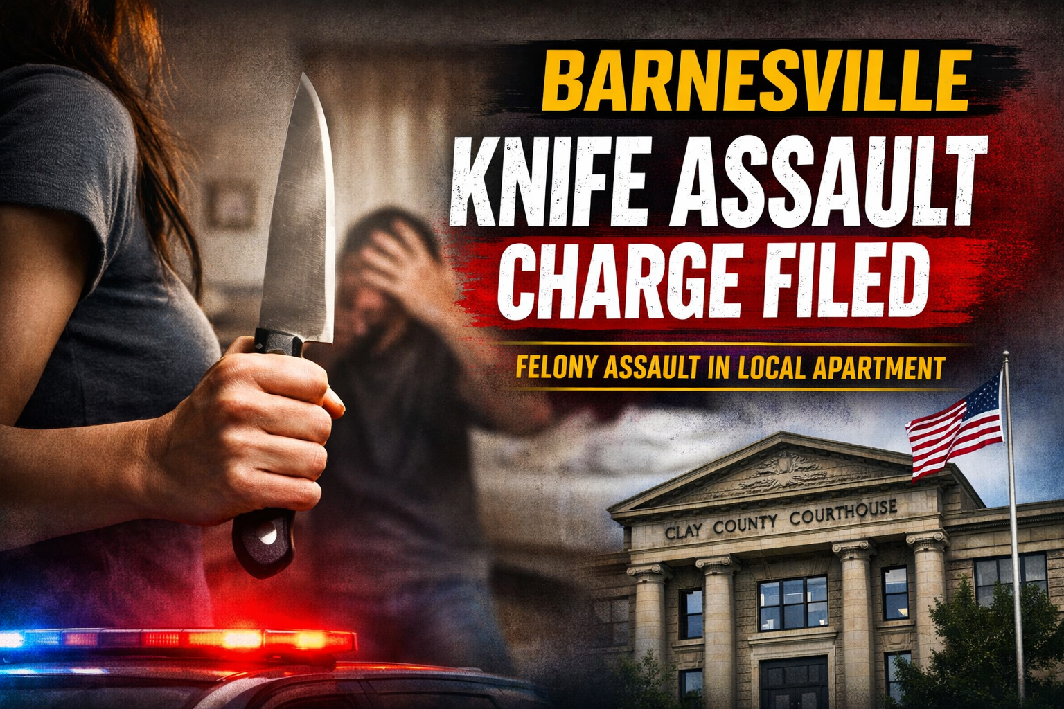 Barnesville Knife Assault Charge Filed