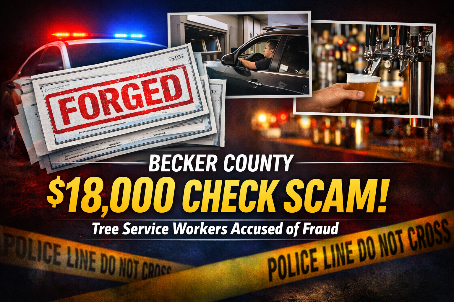 Becker County Men Charged in $18K Check Scam