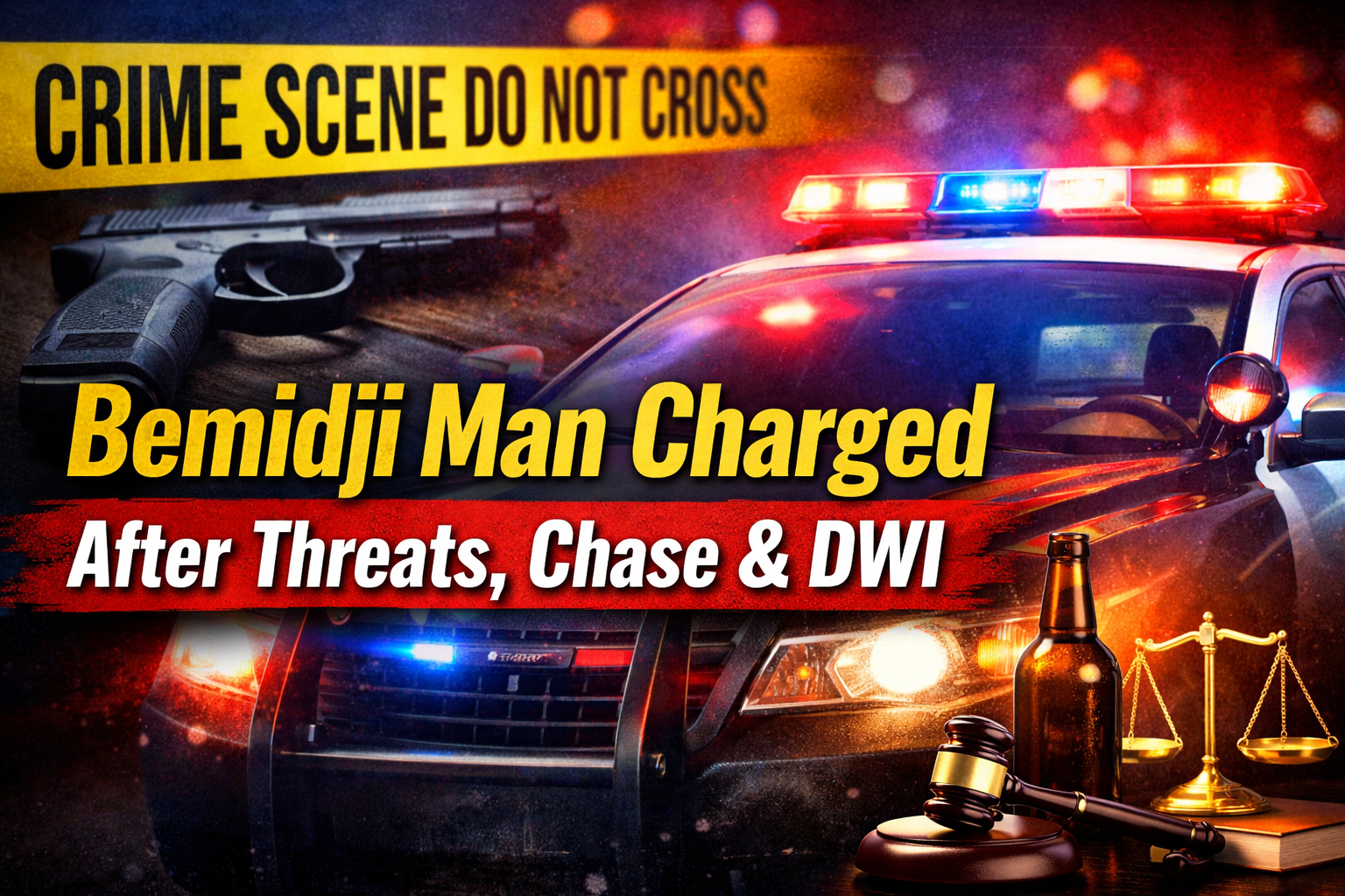 Bemidji Man Charged After Threats, Chase, DWI
