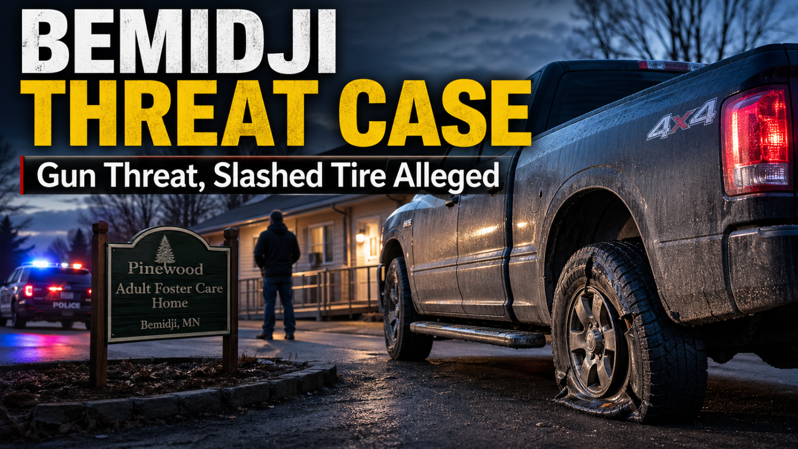 Bemidji Threat Case: Gun Claim, Slashed Tire