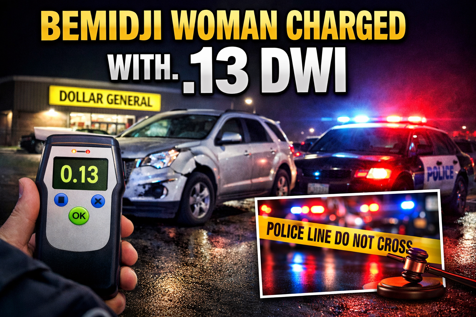 Bemidji Woman Charged After .13 DWI Arrest