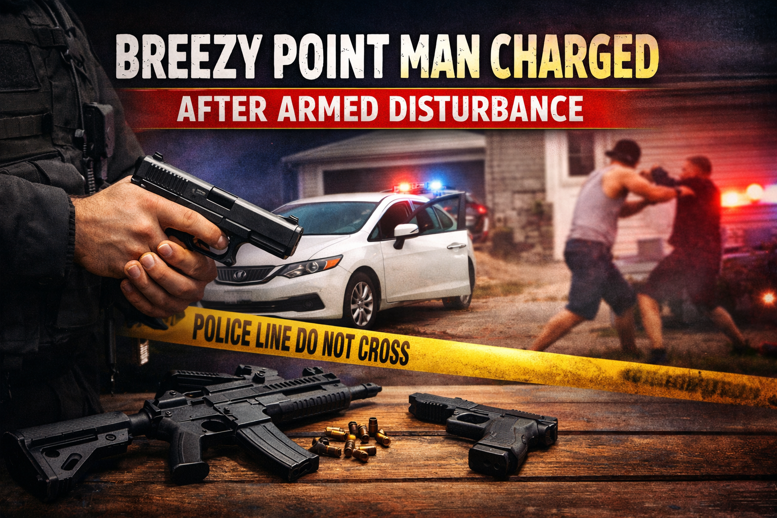 Breezy Point Man Charged After Armed Disturbance