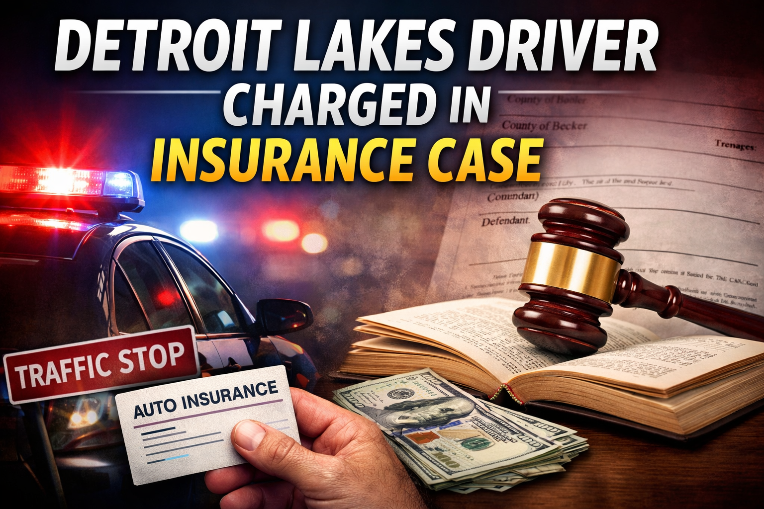 Detroit Lakes Driver Charged in Insurance Case