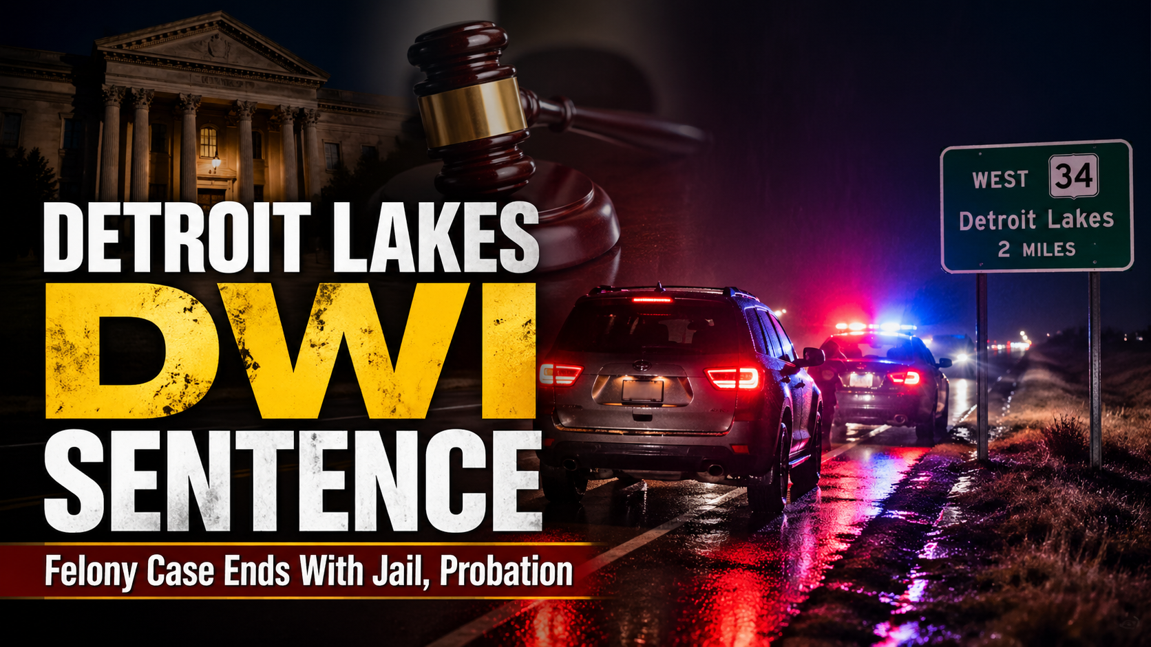 Detroit Lakes Man Sentenced In Felony DWI Case