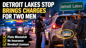 Detroit Lakes Stop Brings Charges for Two Men