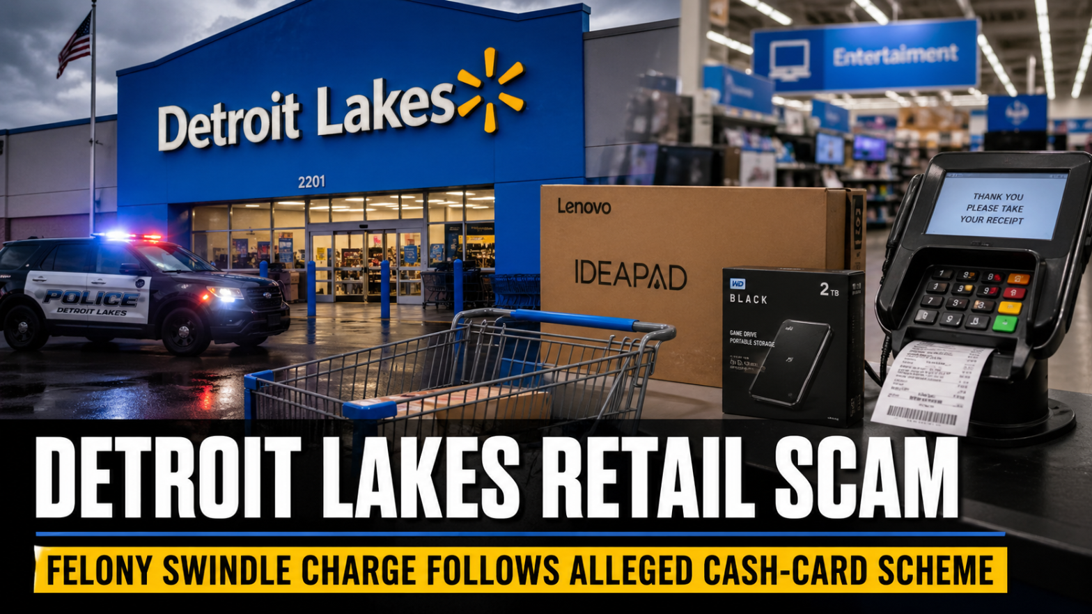 Detroit Lakes Walmart Theft: Flint Man Charged