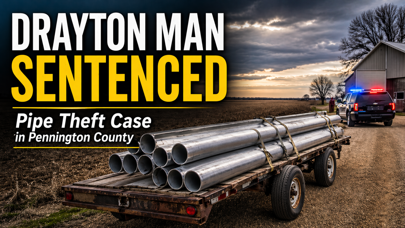 Drayton Man Sentenced In Pipe Theft Case