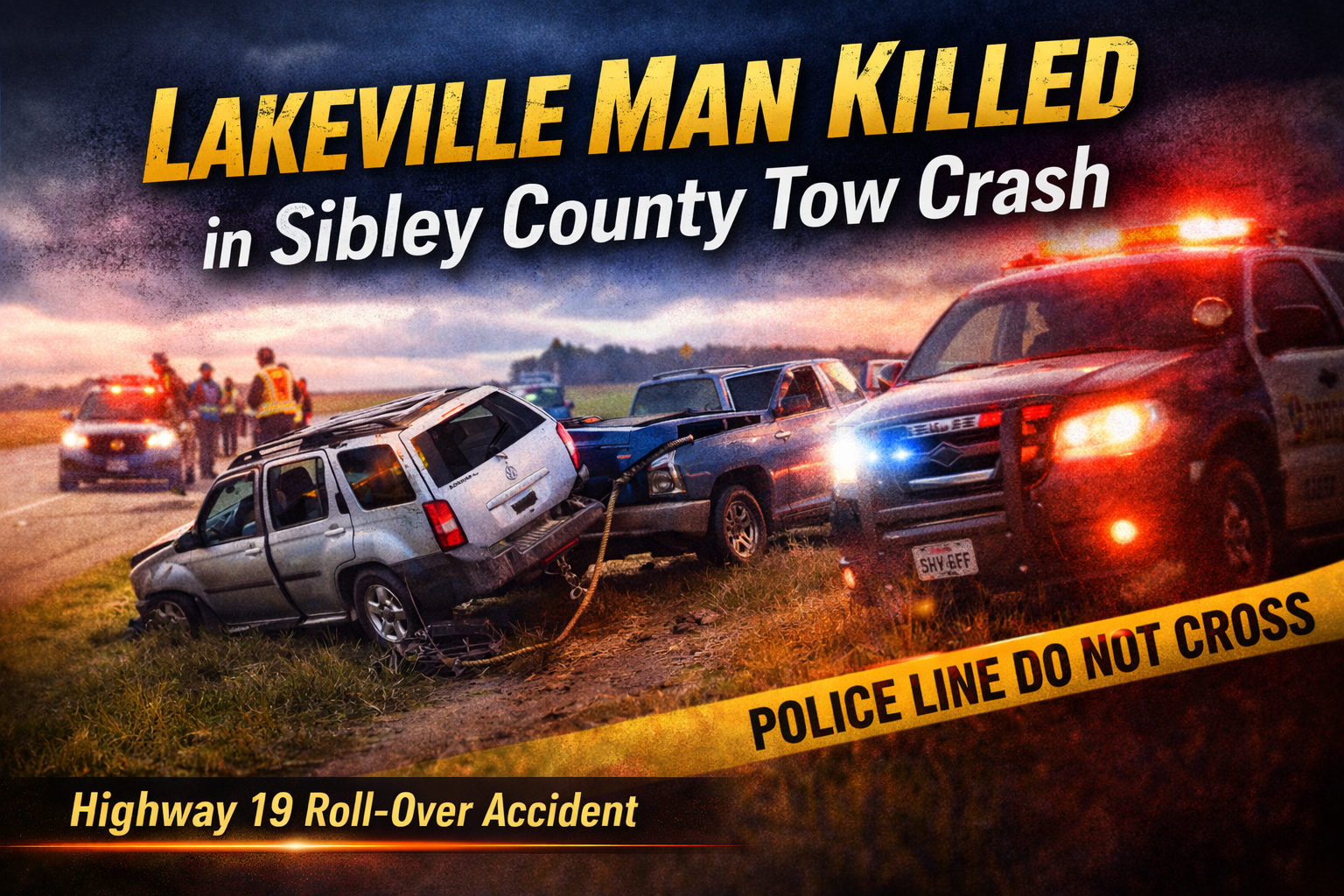Dryden Twp Tow Crash Kills Lakeville Man