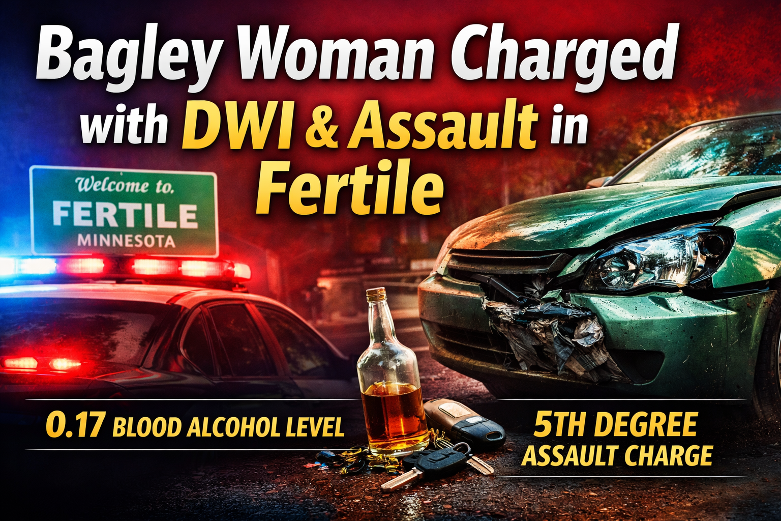 Fertile DWI Case: Bagley Woman Charged