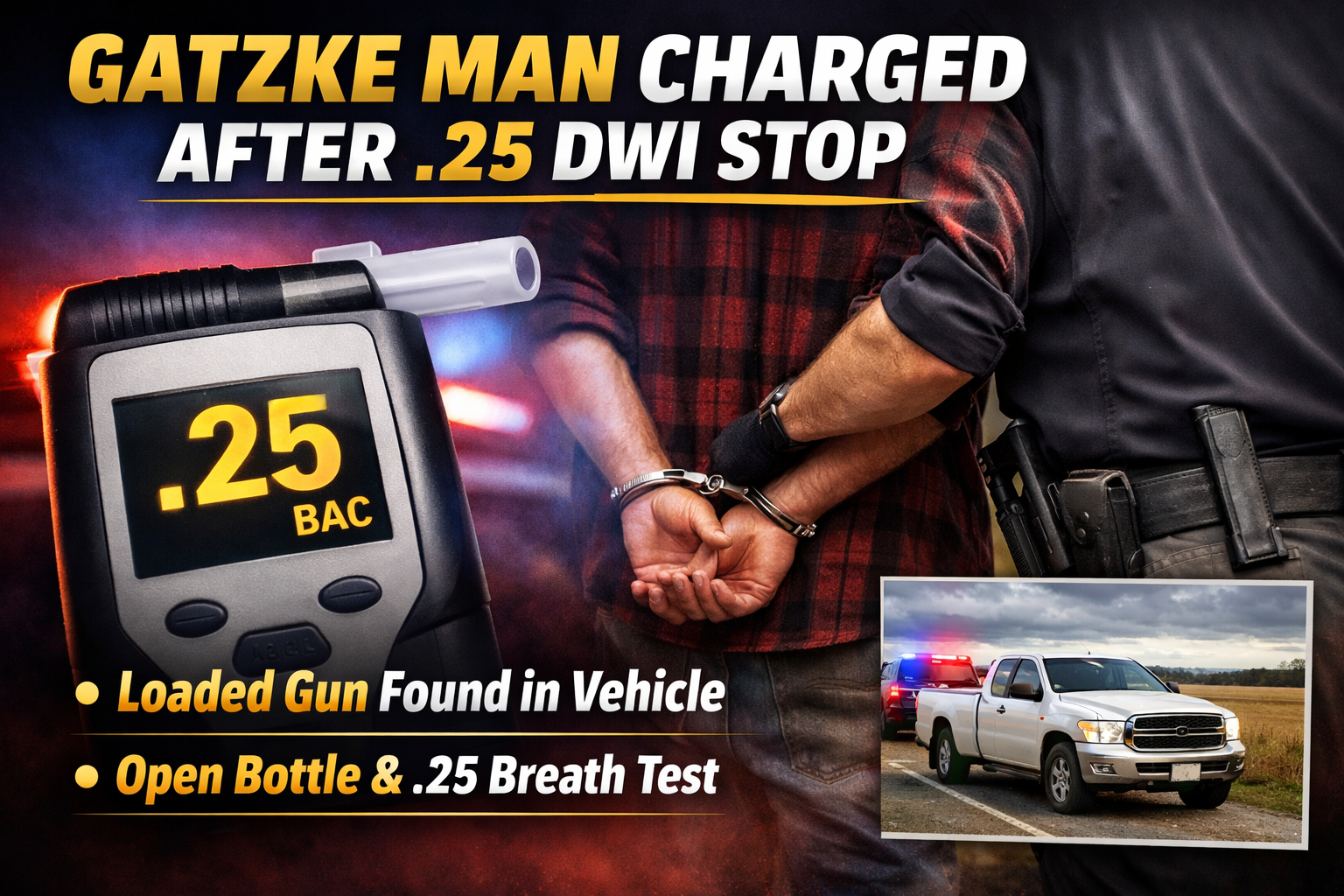 Gatzke Man Charged After .25 DWI Stop