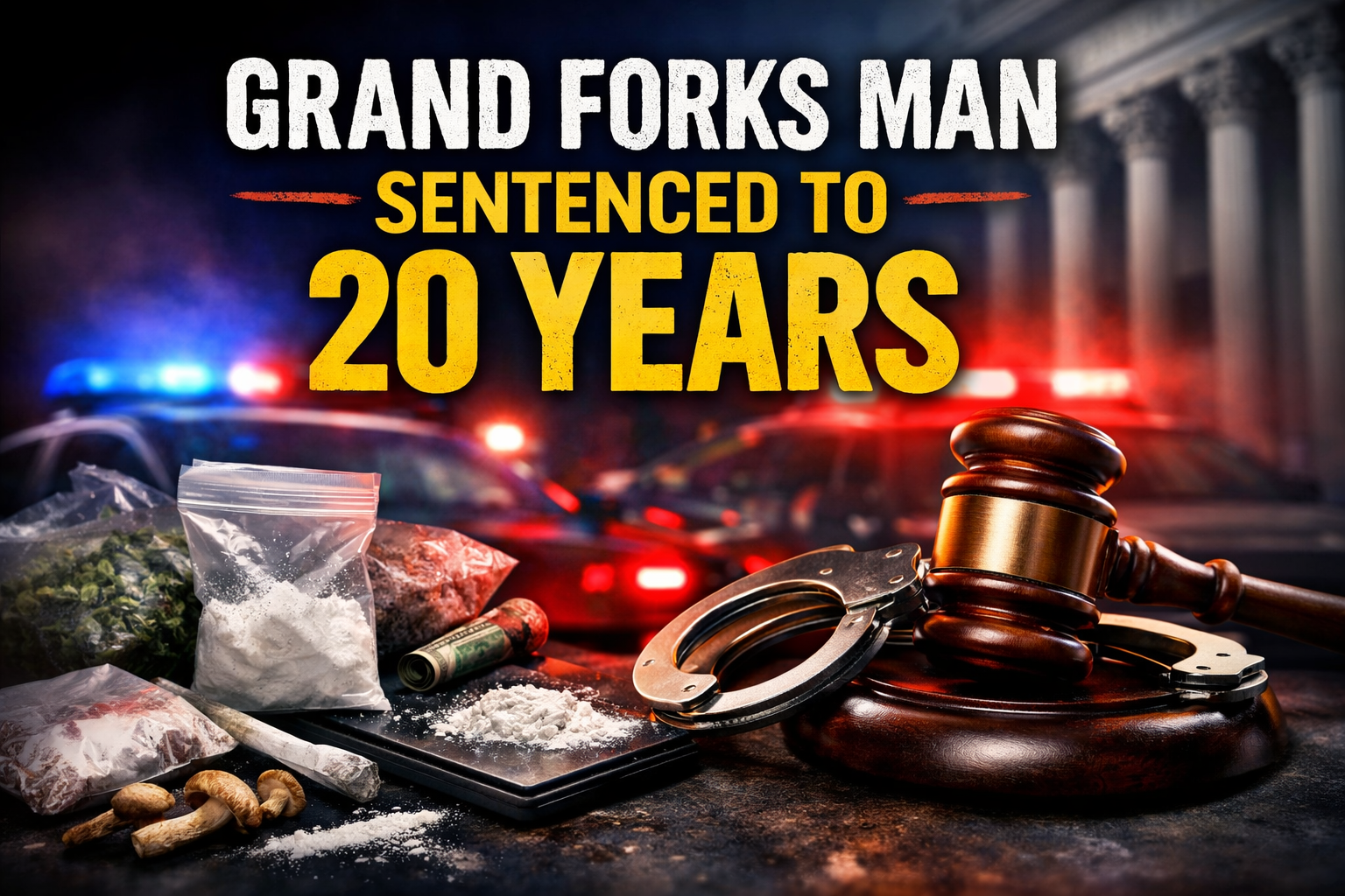 Grand Forks Man Gets 20 Years in Drug Case