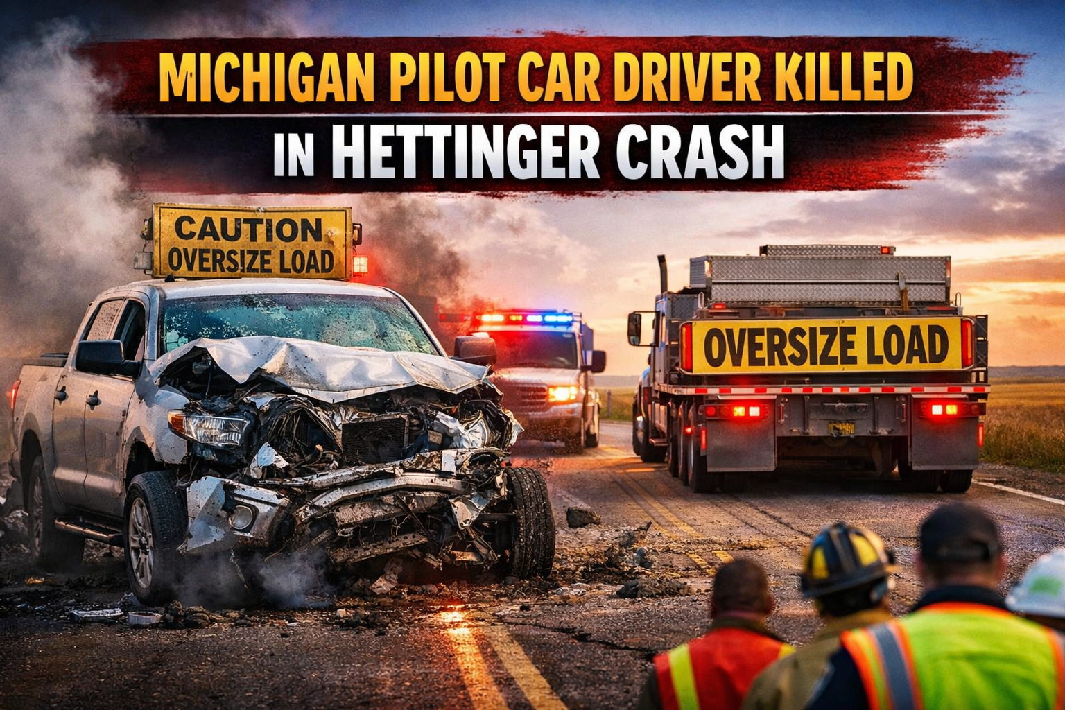 Hettinger Crash Kills Michigan Pilot Car Driver