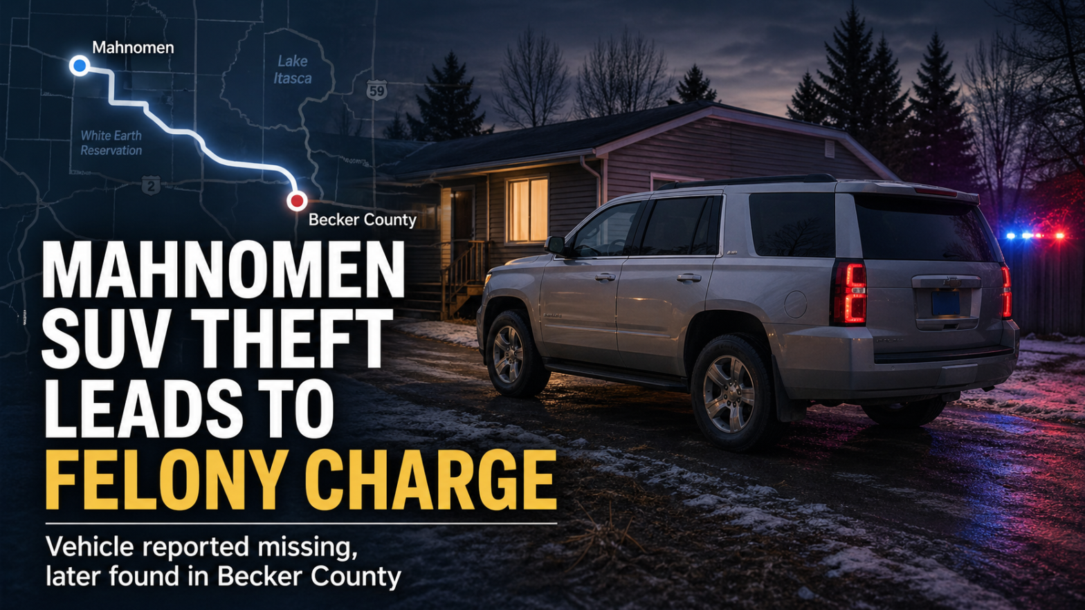 Mahnomen Vehicle Theft Case Leads To Felony Charge