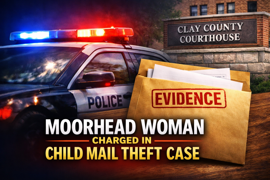 Moorhead Woman Charged in Child Mail Theft Case