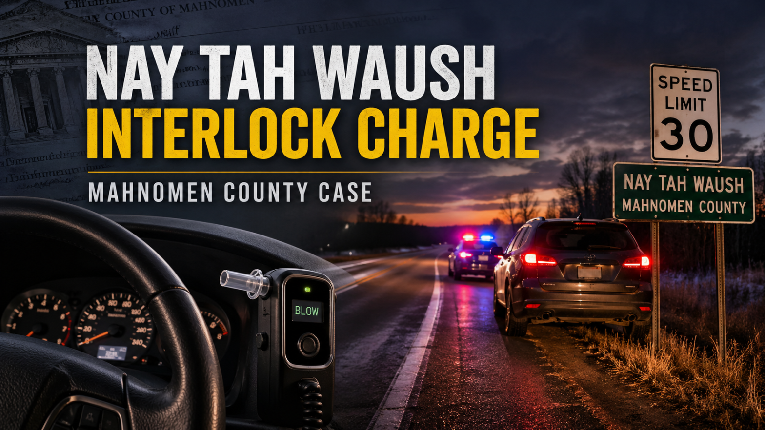 Nay Tah Waush Stop Leads To Interlock Charge
