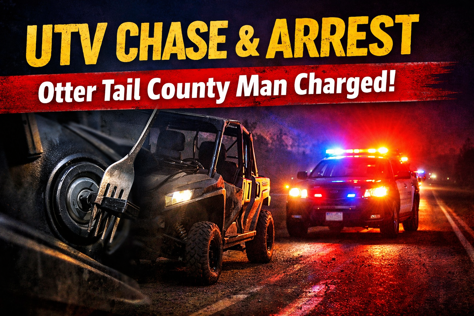 Otter Tail County Man Charged After UTV Chase