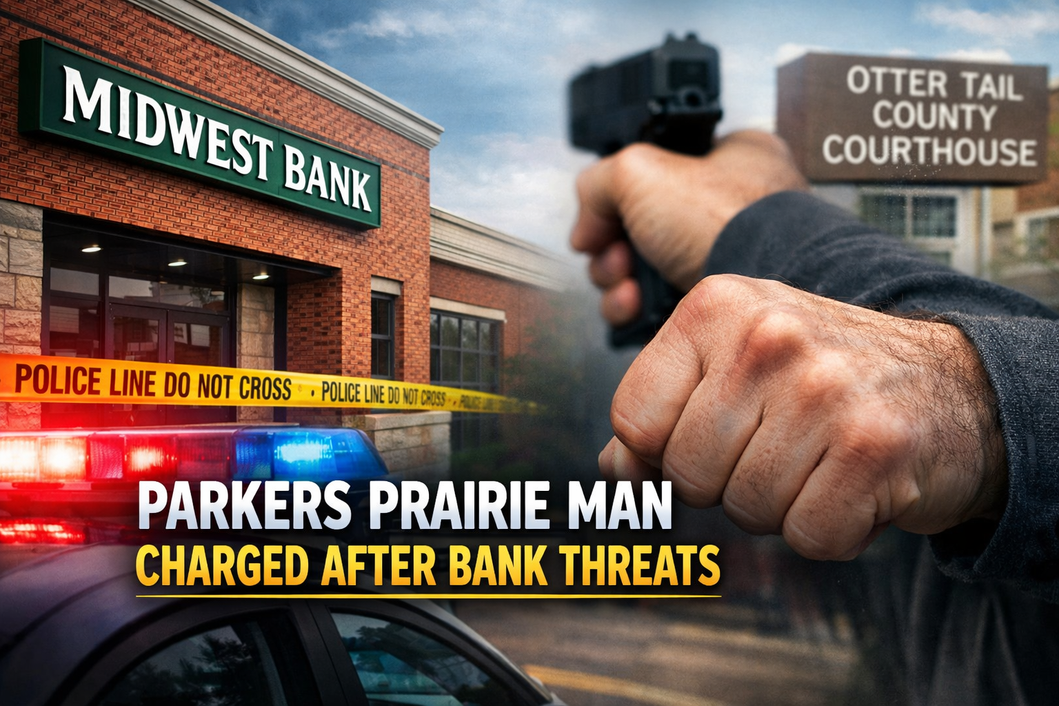Parkers Prairie Man Charged After Bank Threats