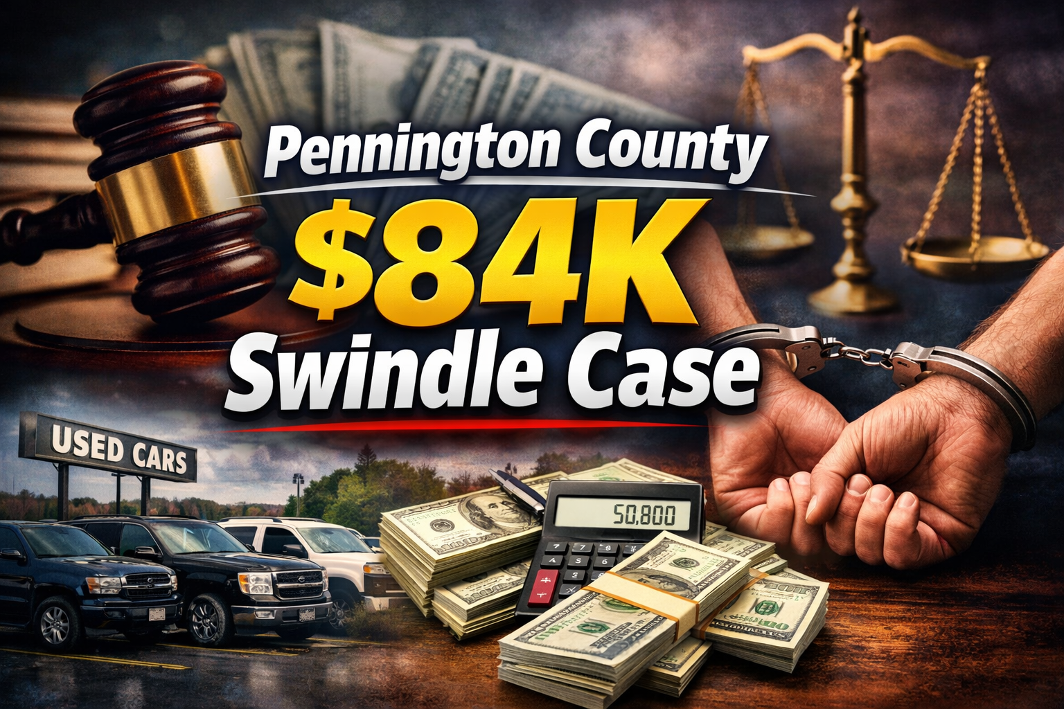 Pennington County Man Faces $84K Swindle Case