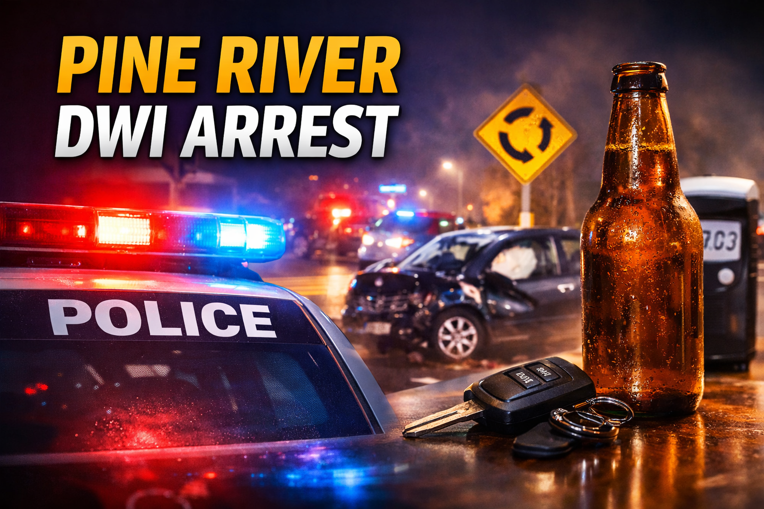 Pine River Man Faces DWI Charges After Crash