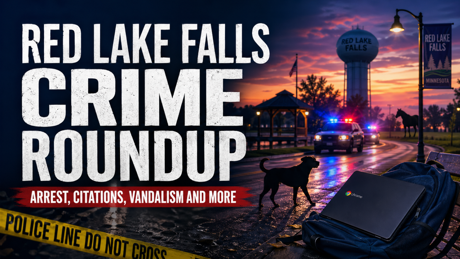 Red Lake Falls: Warrant Arrest, Park Cases