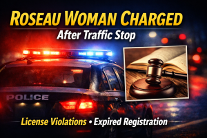 Roseau Woman Faces 3 Charges After Traffic Stop