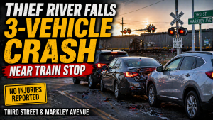 Thief River Falls: 3 Vehicles Crash Near Train Stop
