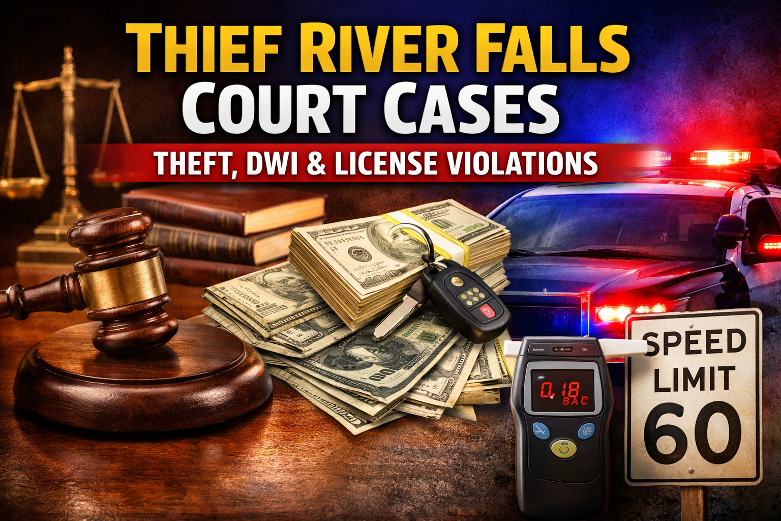 Thief River Falls Court Cases: Theft, DWI, Fines