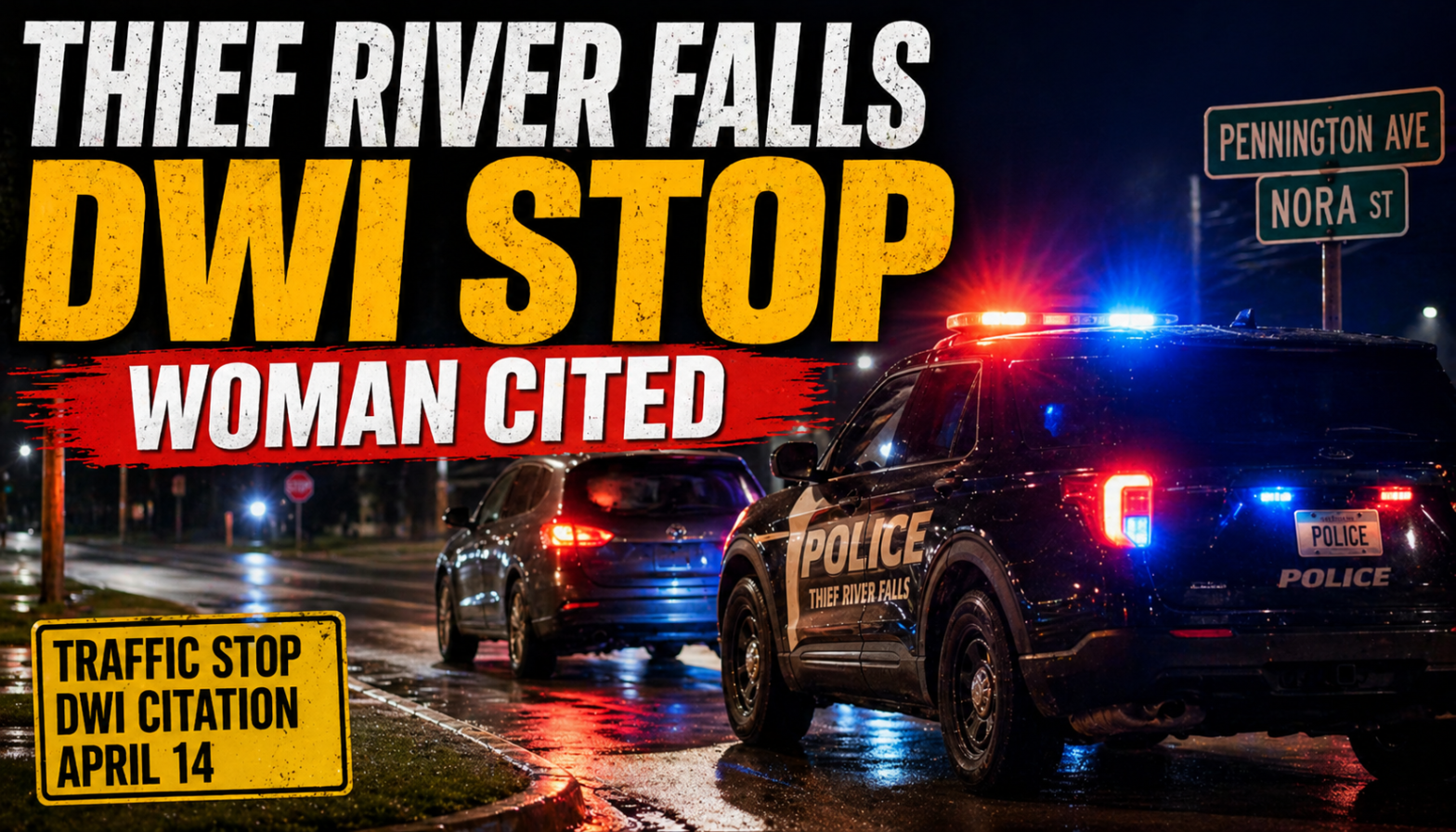 Thief River Falls Woman Cited For DWI After Stop