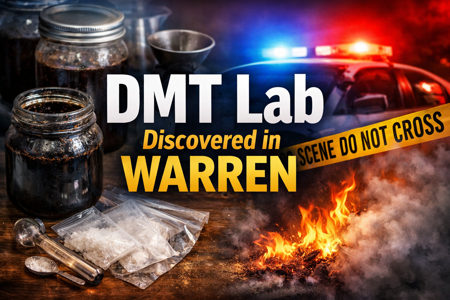 Warren Woman Arrested After Suspected DMT Lab Found