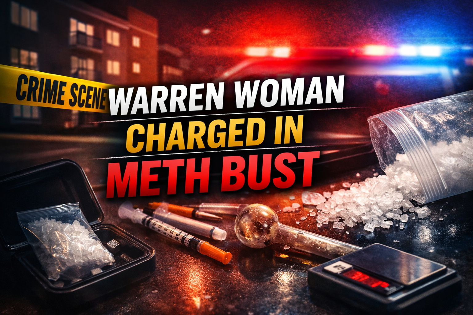 Warren Woman Charged in Meth Case