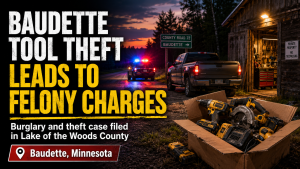 Baudette Tool Theft: Andover Man Charged