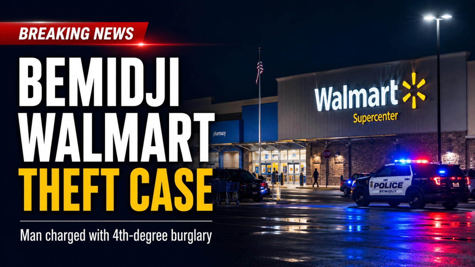 Bemidji Man Charged In Walmart Burglary Case