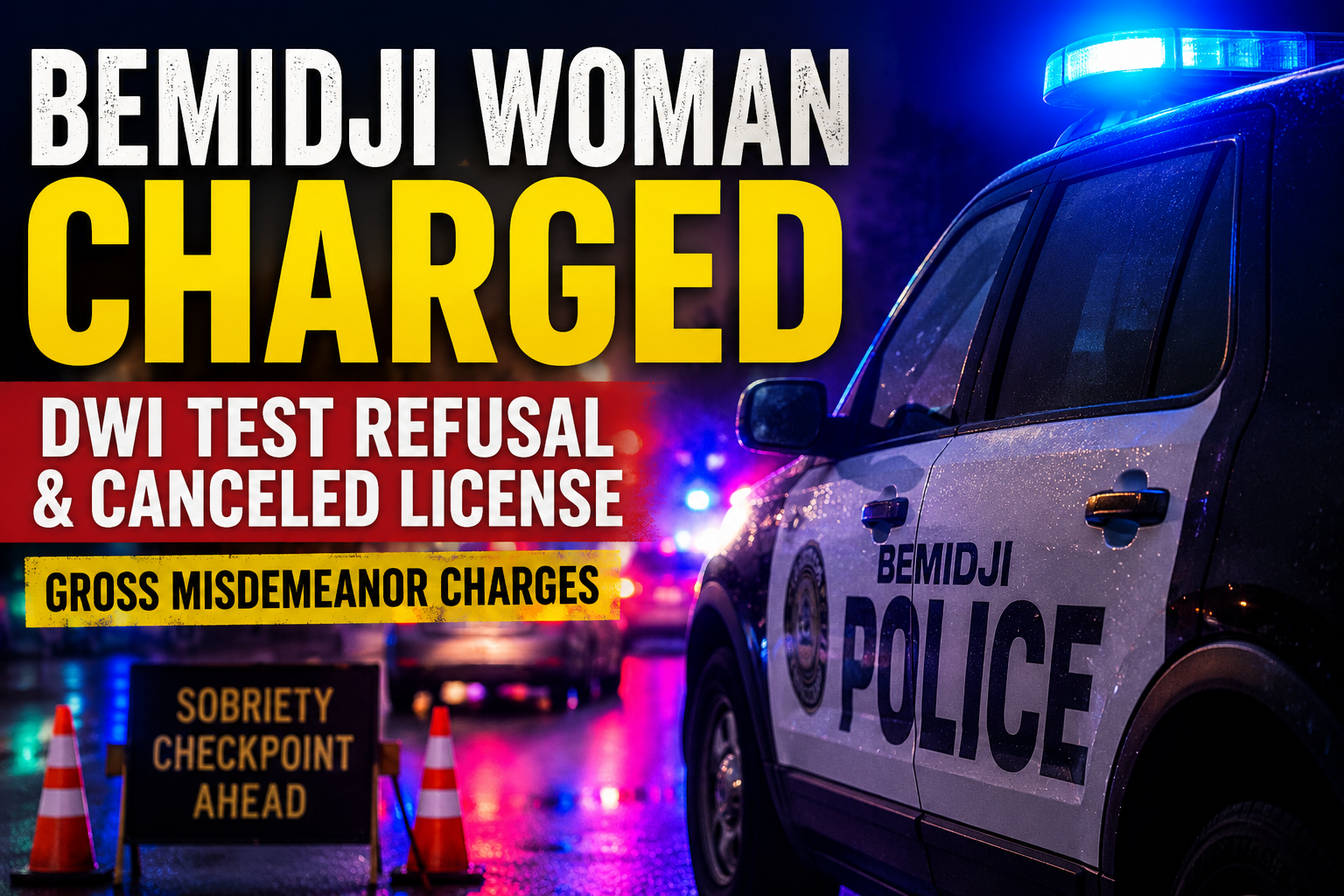 Bemidji Woman Charged In DWI Test Refusal