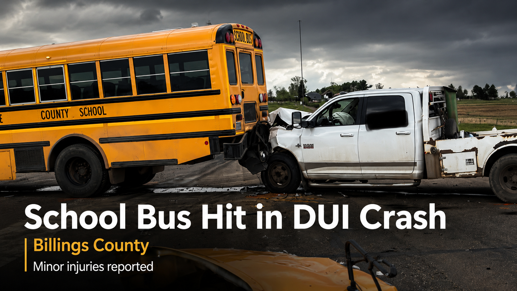 Billings County School Bus Hit In DUI Crash