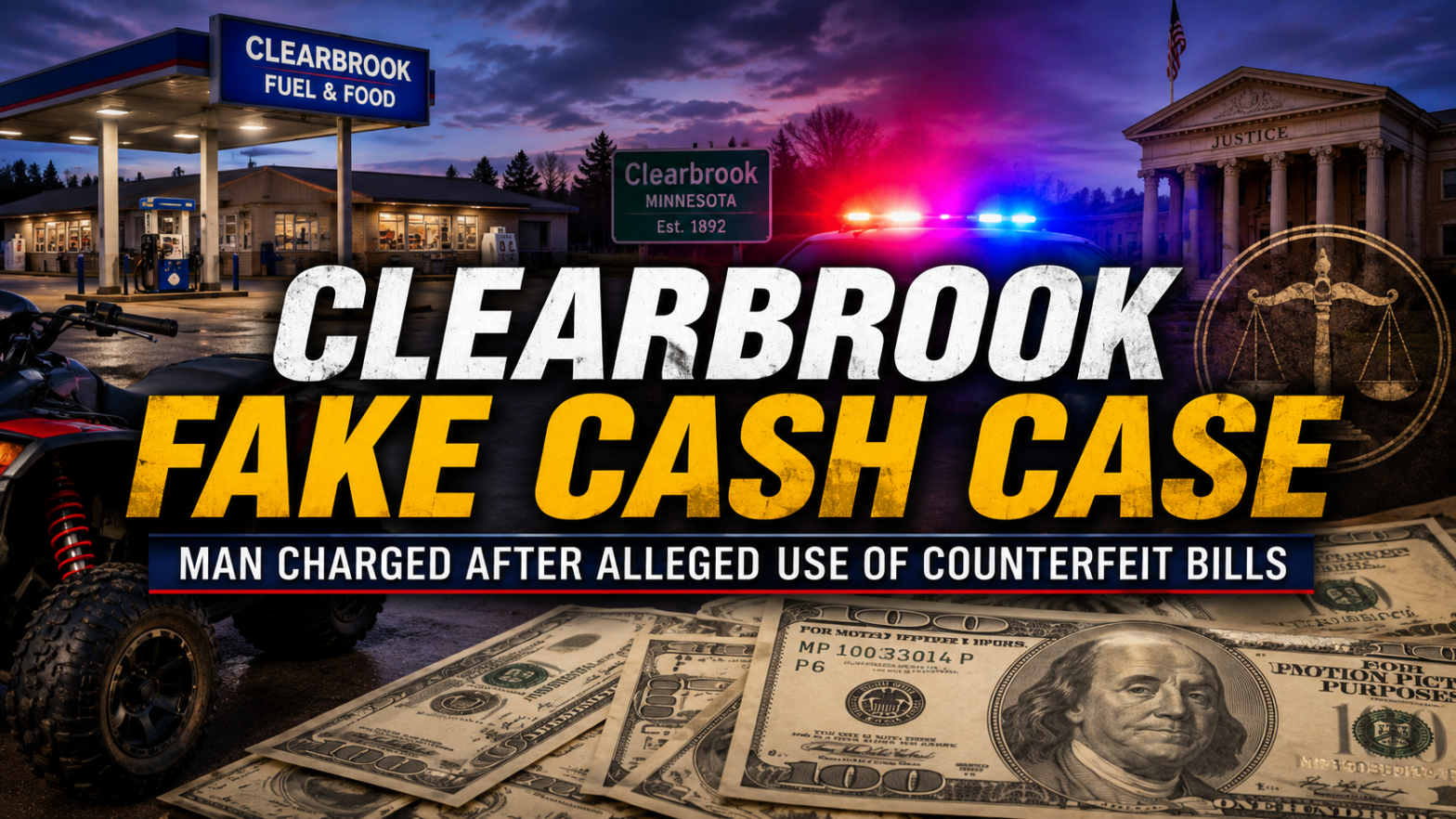 Clearbrook Man Charged In Fake Cash Case