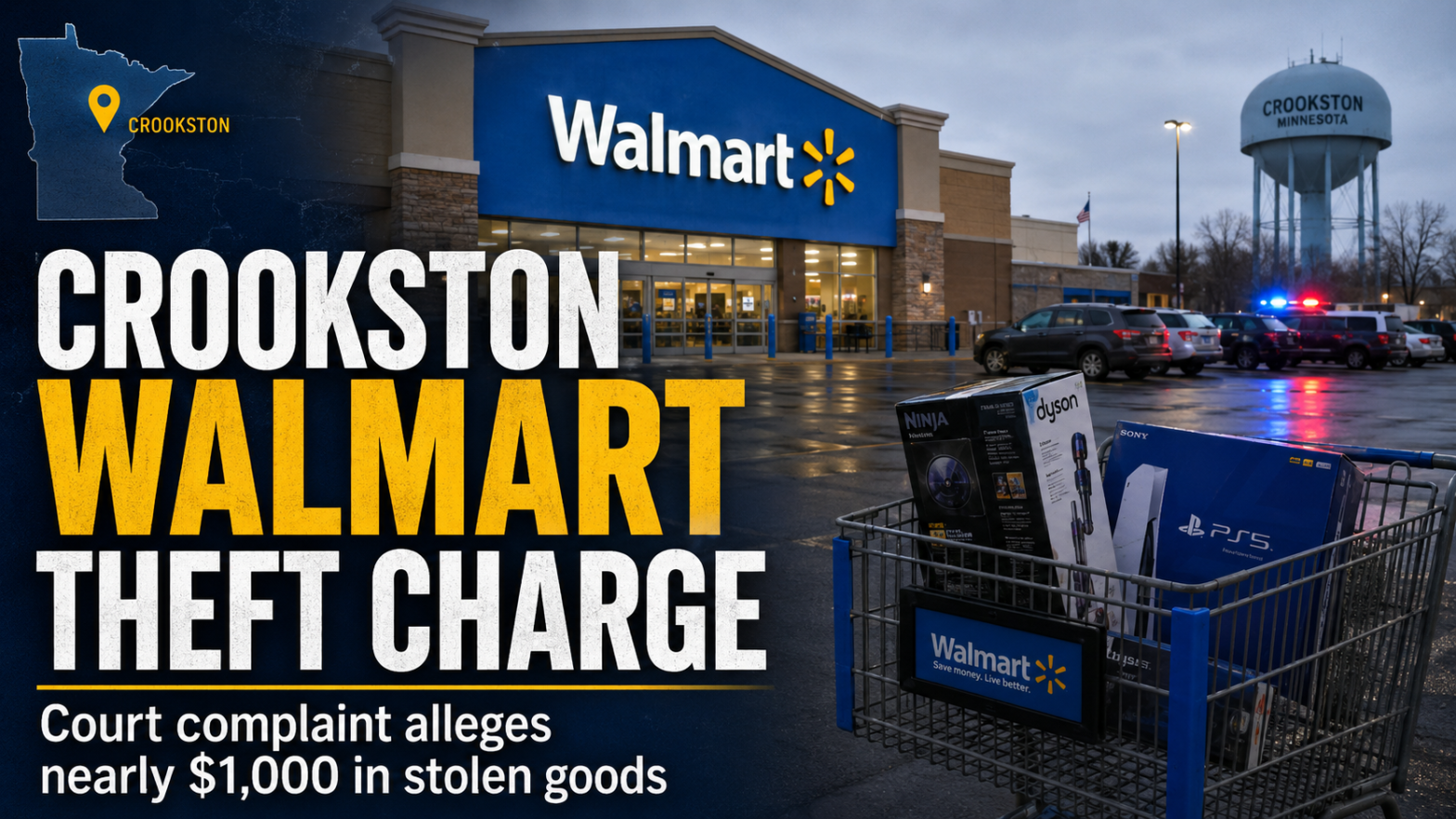 Crookston Man Charged In Walmart Theft Case