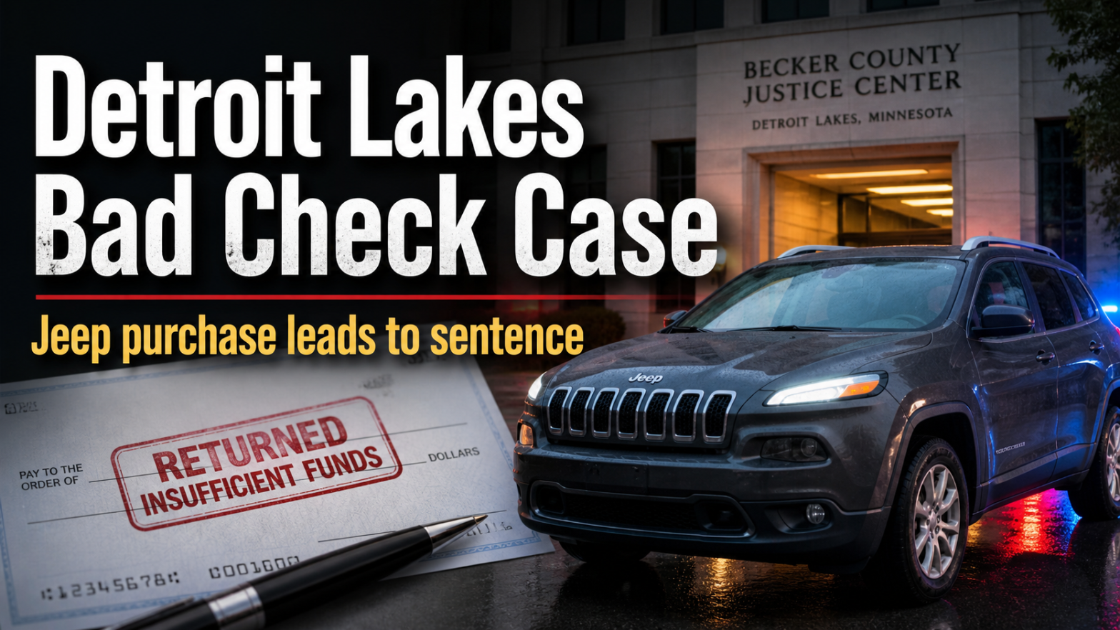 Detroit Lakes Bad Check Case Ends With Jail Term