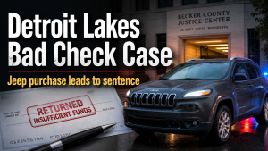 Detroit Lakes Bad Check Case Ends With Jail Term