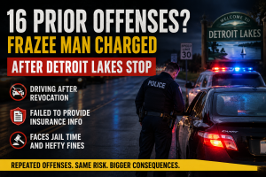 Detroit Lakes Man Charged After Traffic Stop