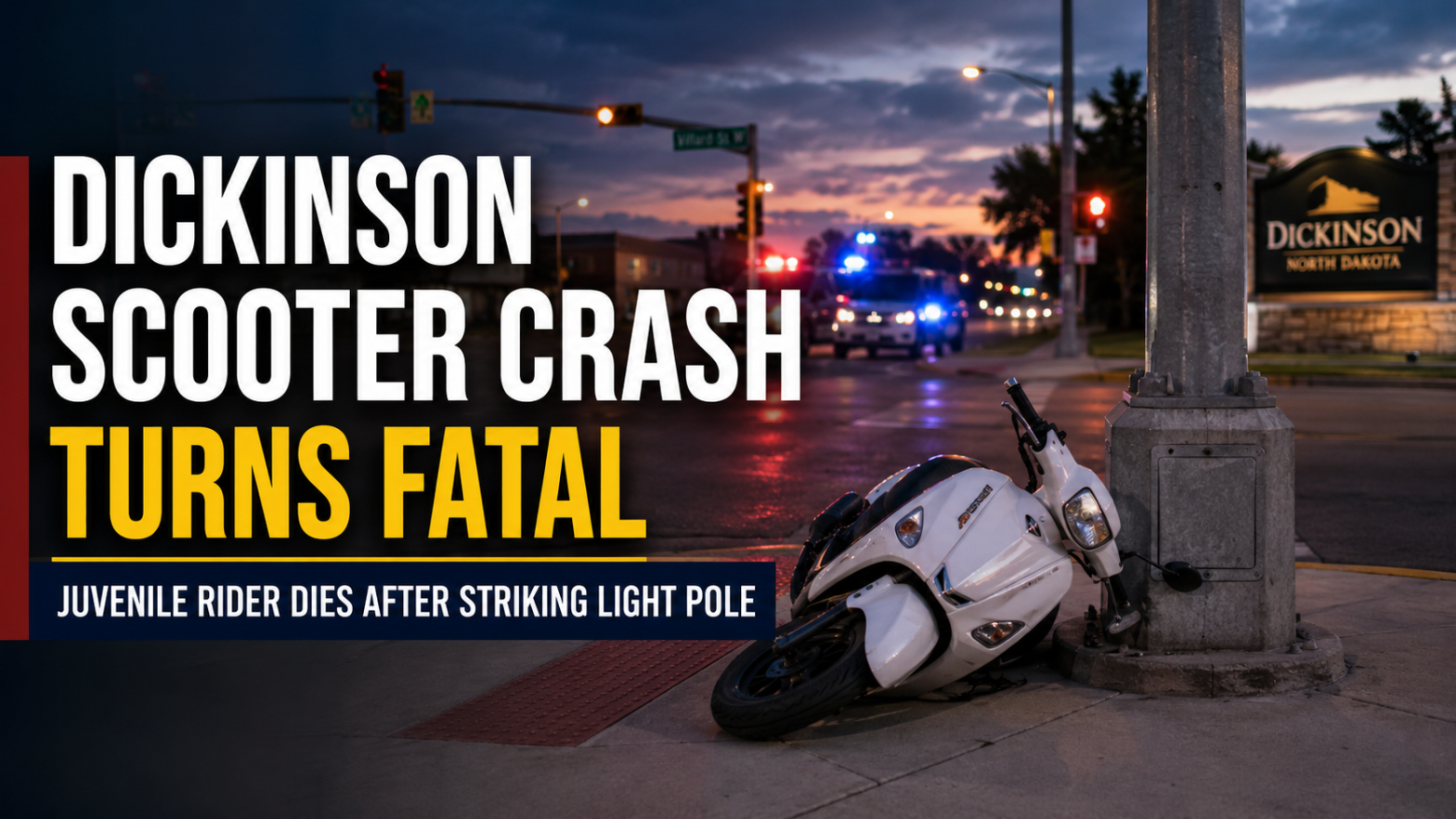 Dickinson Juvenile Killed In Scooter Crash