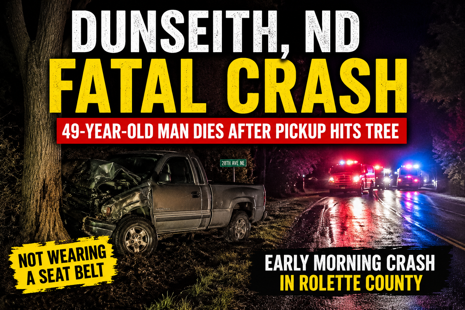 Dunseith Man Dies In Rolette County Crash